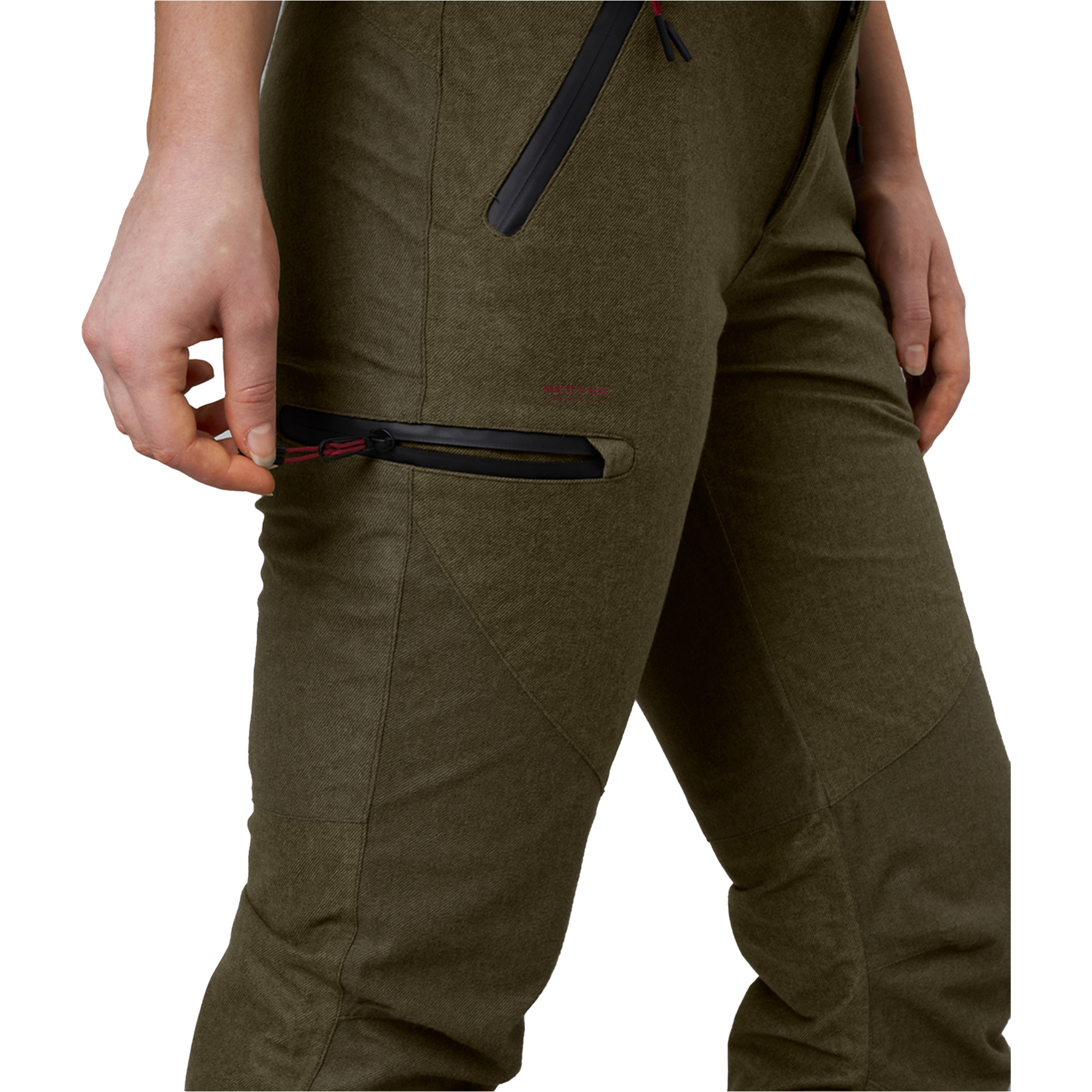 Seeland Womens Avail Trousers 110223612 - Pine Green Melange